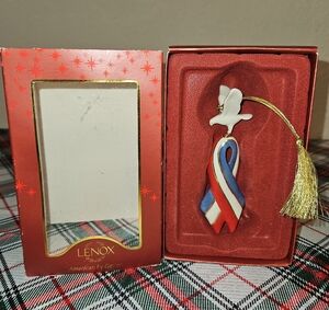 Lenox American Patriotic Pride Dove Hanging Porcelain Ornament